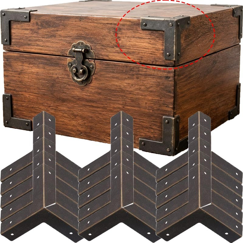 Furniture Hardware Wood - Набор из 4/16 антикварных бронзовых угловых