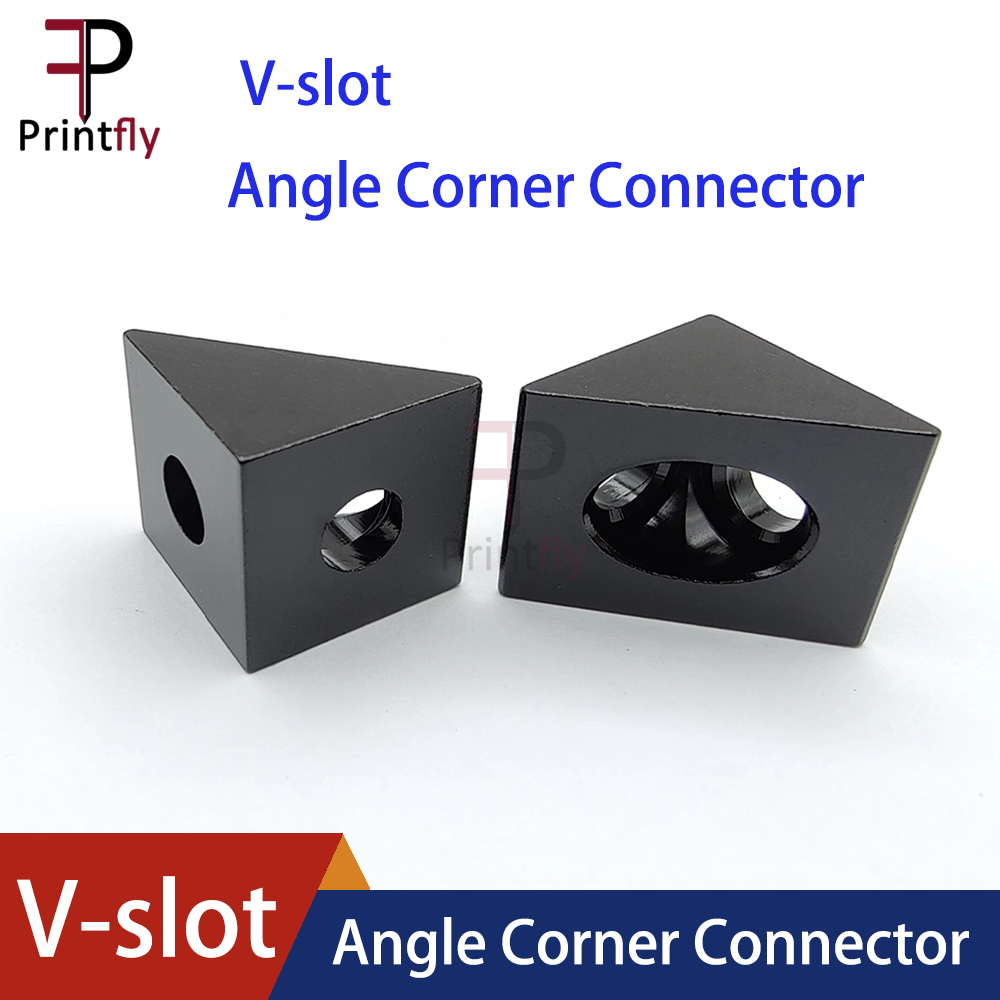 Corner Bracket Angle - V-слот черный угол угловой разъем фоторазъем