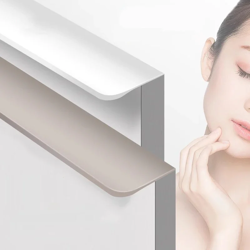 Furniture Hardware China - Кашемировая серая ручка, невидимая неперфорированная дверца