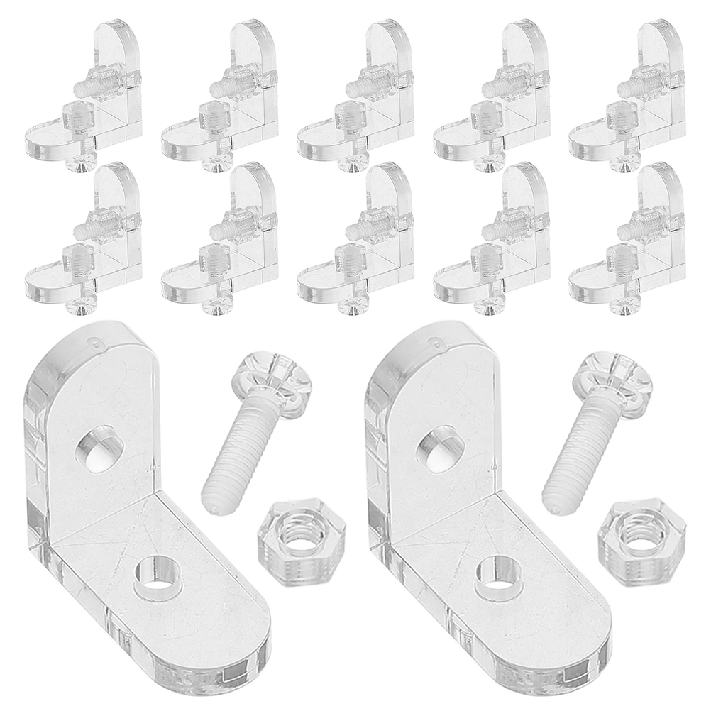 Corner Bracket Angle - 15 шт. прозрачные акриловые угловые кронштейны