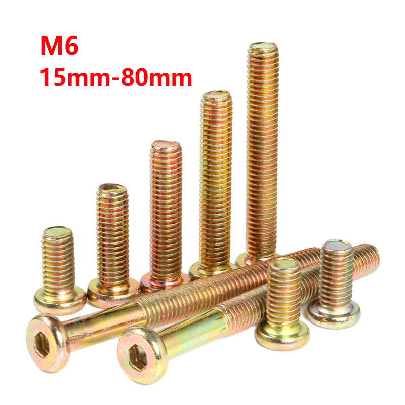 Furniture Hardware Barrel Nut - M6 покрытая цинком Шестигранная гайка с