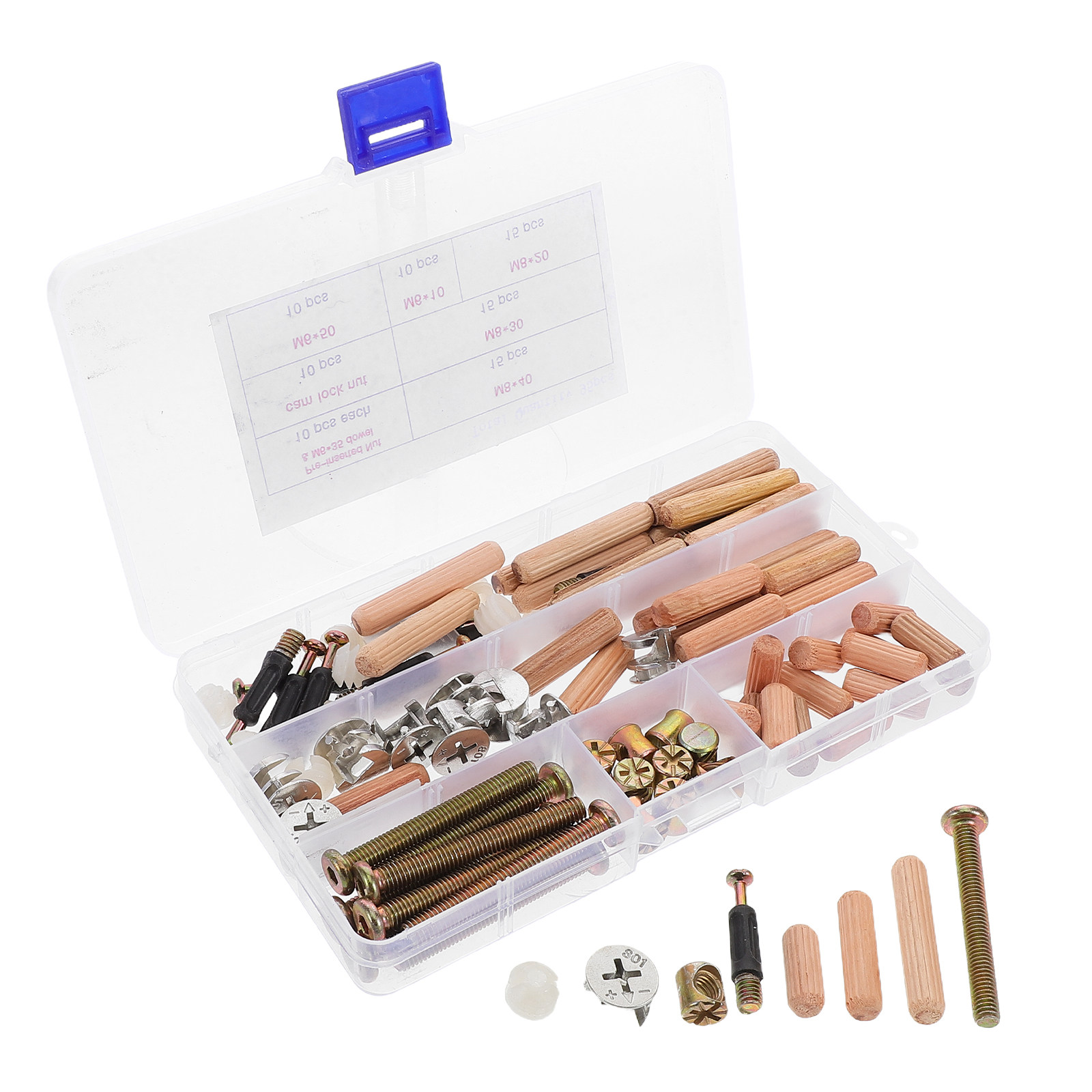 Набор из 95 предметов для заме – обзор и цена Furniture Hardware Barrel Nut