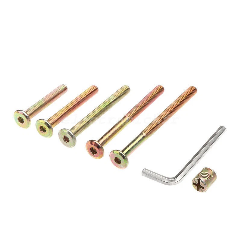 50 шт. M6x40/50/60/70/80 мм ви – обзор и цена Furniture Hardware Barrel Nut