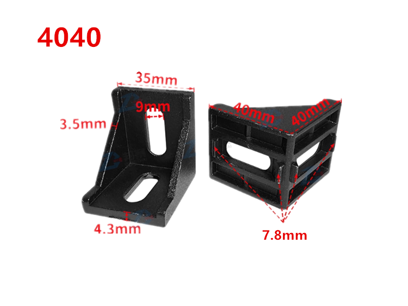 5 шт. черный угловой кронштейн – обзор и цена Corner Bracket Angle