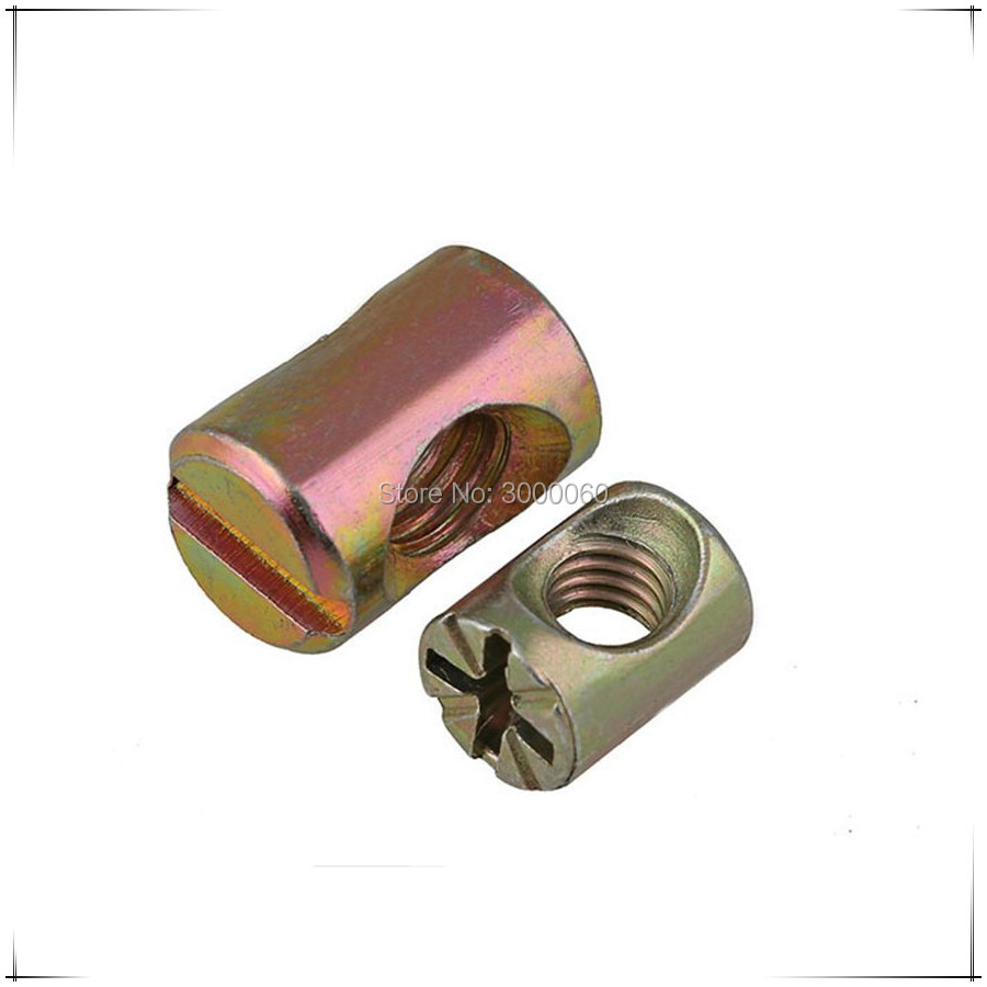 100 шт. цветных оцинкованных г – обзор и цена Furniture Hardware Barrel Nut