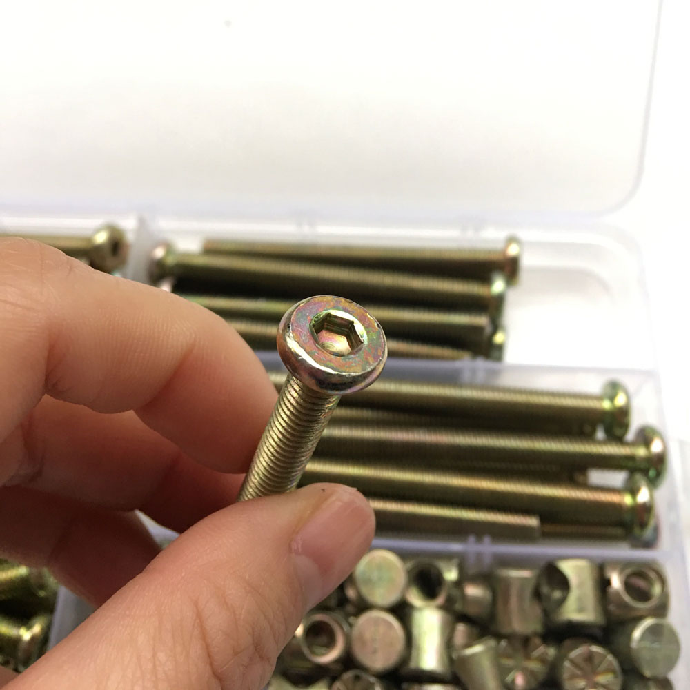 100 шт. M6 бочковая дюбель-гай – обзор и цена Furniture Hardware Barrel Nut
